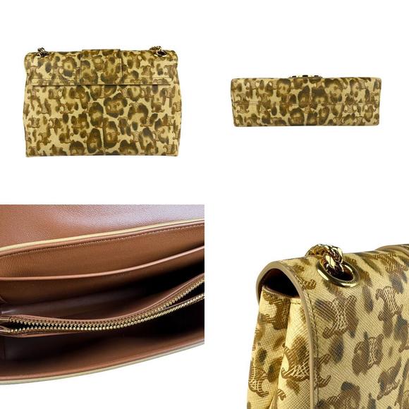 Celine brown leather Bag beige leopard Shoulder - Picture 3 of 5